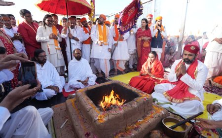 131-Foot Hanuman Statue Emerges as a Grand Symbol of Faith in Rajasthan; Divine Inauguration Held on Ram Navami