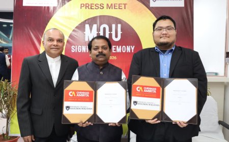 Chennais Amirta International Aviation College Signs MoU with University College of Aviation Malaysia for Direct Training
