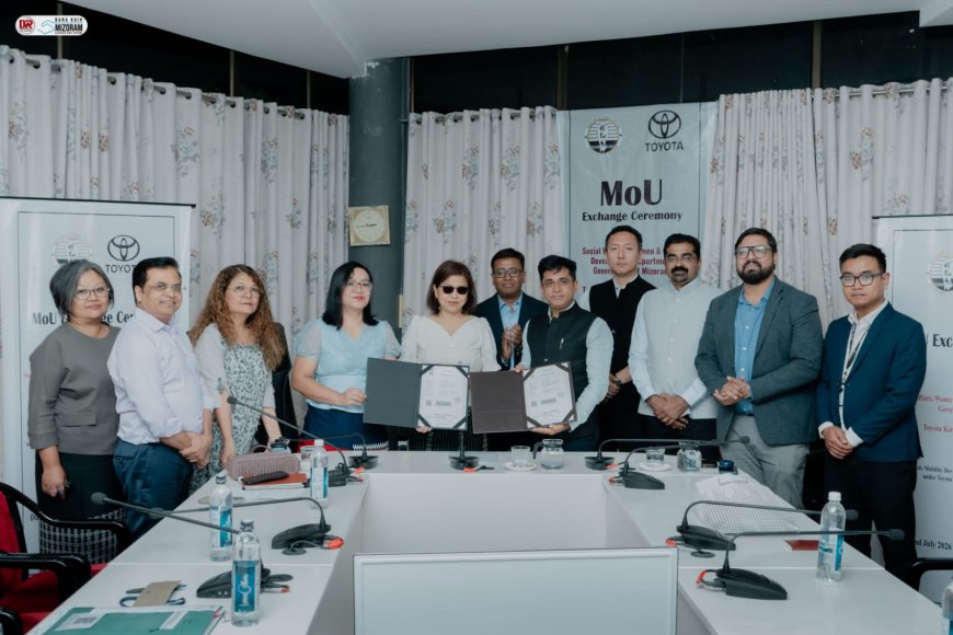 Toyota Kirloskar Motor Signs MoU with Government of Mizoram to Enhance Employability Skills of the Visually Impaired