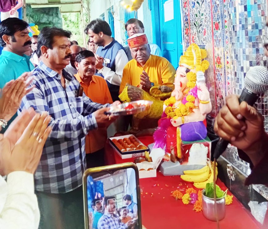 मालवा मिल में श्री गणेश स्थापना सम्पन्न